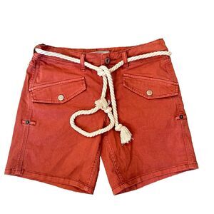 Free People Nautical Cuffed Short Rope Belt Terracotta Size 0